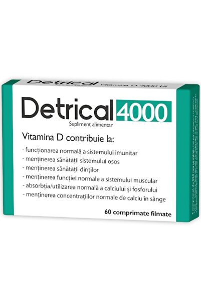 Zdrovit Detrical D3 4000 UI, Zdrovit, 60 comprimate