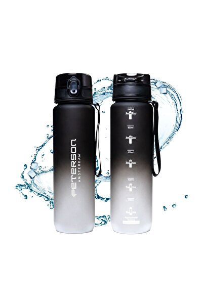Other Sticlă de apă sport Peterson® Tritan 1L, negru-alb