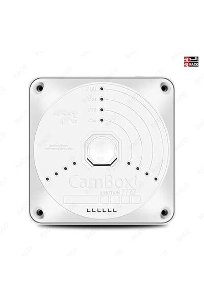 Raco Giffex Universal Bullet Security Camera Junction Box Mount Bracket, Wall/Ceiling, Plastic, Squa