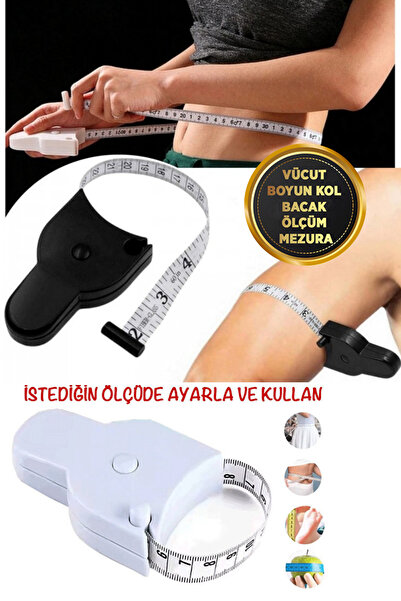 Shopura Baş Ve Vücut, Kafa Çevresi Ölçüm Aleti Bel Ölçme Metresi Mezura Terzi...