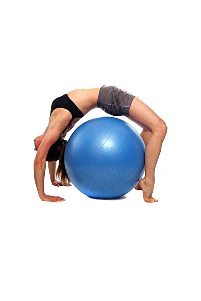 CKSpor Minge de Pilates albastră de 65 cm – Minge profesională pentru yoga, p...