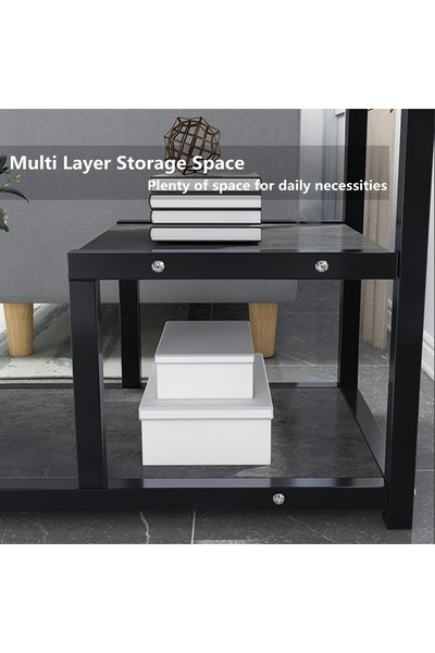 HXDream Side Table,End Table, 3-Tier Side Table,Suitable for study, living room, bedroom
