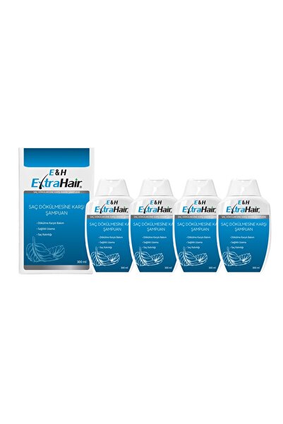 E&H Extrahair E&H Extra Hair Anti-Hair Loss Shampoo 4 Pieces