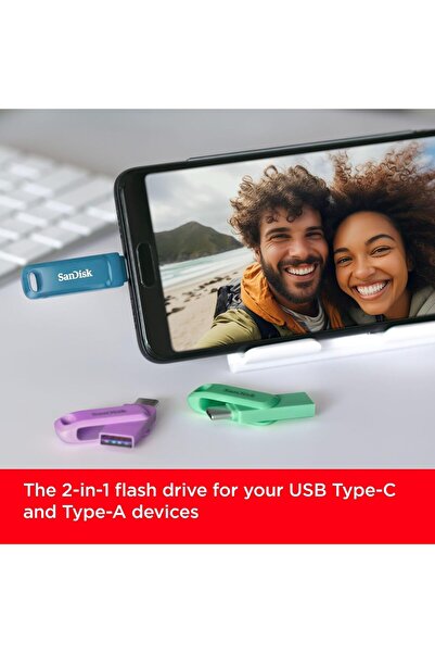 SanDisk Ultra Dual Drive GO USB-C 128GB - Light Lavender (SDDDC3-128G-G46L)