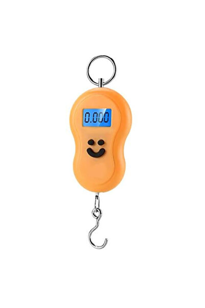 Practic si Curat Portable Scale, Electronic 50 kg, Compact, Orange