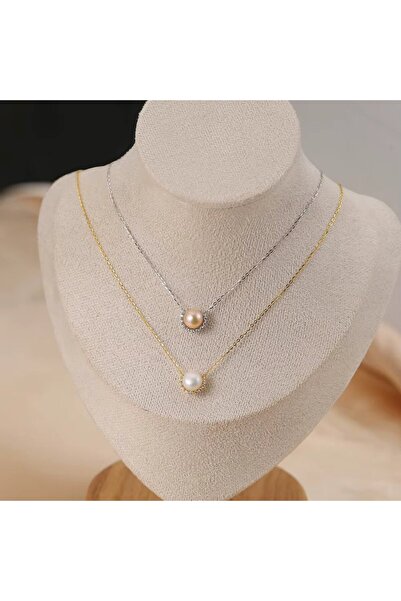 delis Lantisor argint 925, JW1704, model cu perla, placat cu aur