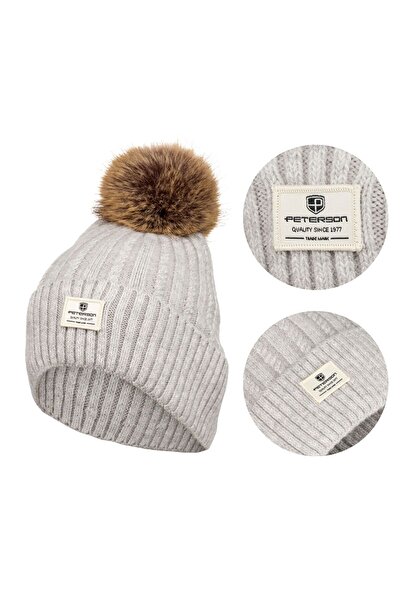 Other Pălărie gri de damă PETERSON® cu pompom