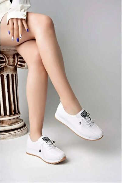 KAYGISIZ AYAKKABI White Special Daily Casual Sports Women's Flat Shoes Ht Freedom