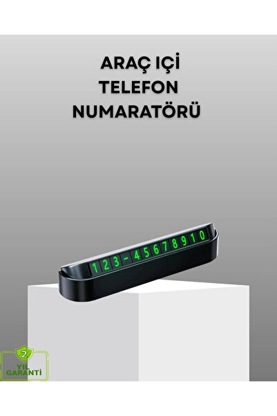 CT STONES Gray Aluminum In-Car Phone Number Display – Durable, Modern, and Pr...