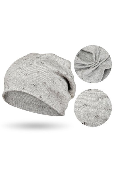 Other PETERSON Women's Gray Beanie with Crystals