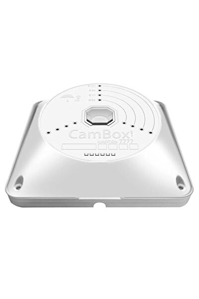 Raco Giffex Universal Bullet Security Camera Junction Box Mount Bracket, Wall/Ceiling, Plastic, Squa