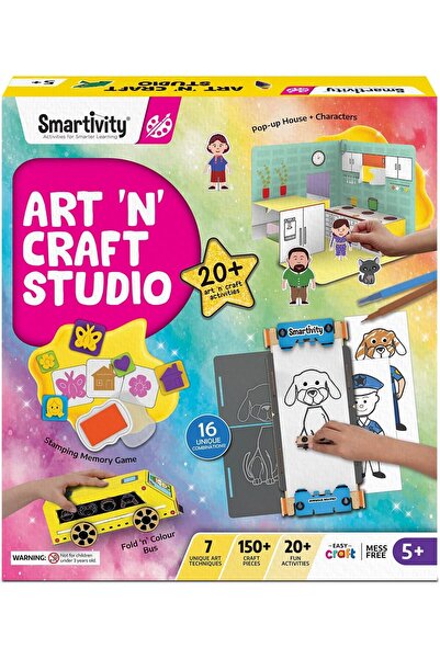 Smartivity 20-in-1 Art & Craft Kit for Kids (Ages 5-9) - Multicolor
