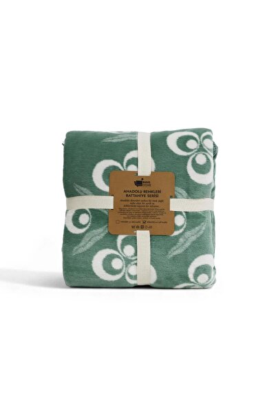 Bigghome بطانية سينتماني خضراء مفردة 150 × 200 سم