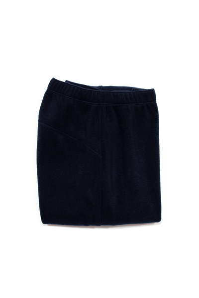 Cottonland Women's Dione Flare Cut High Waist Wide Leg Fleece Pants Dark Blue