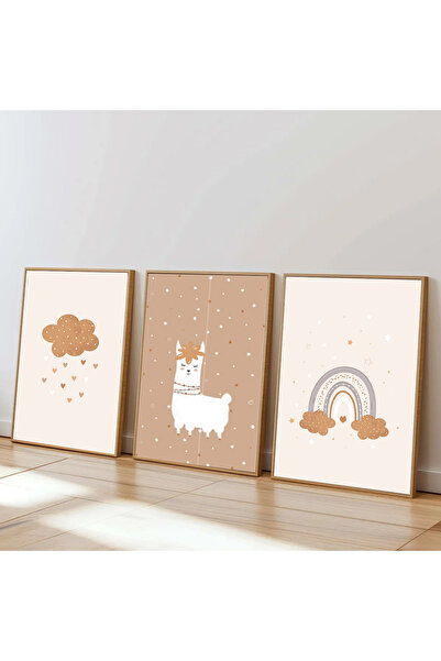 Dekorsiahome Set de masă pentru sufragerie, sufragerie, bucătărie, 3 piese, cu cadru din lemn SET3434