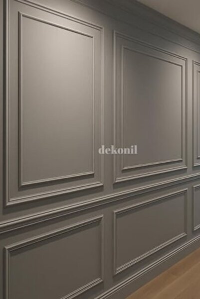 Dekonil Dekoratif Boyanabilir Duvar Çıtası, Bordür, Süpürgelik 2 Adet 120 Cm