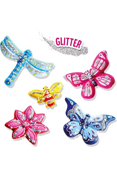 SES Creative Glitter Plaster Casting and Painting Set - Butterfly, Multicolor