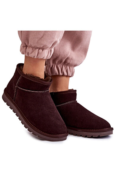 BOTO Cizme de zăpadă din piele naturala Maro Shelie 36