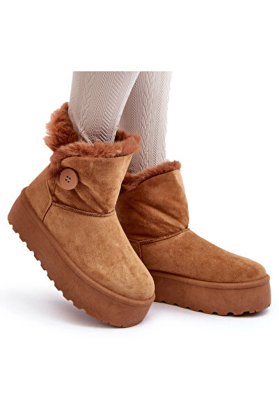 BOTO Cizme calduroase femei Camel Wikas 38