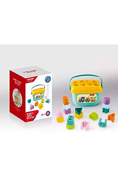 Generic Babies' First Blocks Shape Sorting Toy with Alphabet Pattern and Storage Box