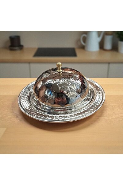 Bakır Center Bakır Lokumluk Çekiç Dövmeli 11×5 CM Bakır Kapaklı Lokumluk Bakı...