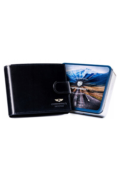 Other Large men's leather wallet with snap closure - Peterson