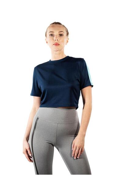 Zaecy تي شيرت نسائي بأكمام قصيرة ورقبة دائرية