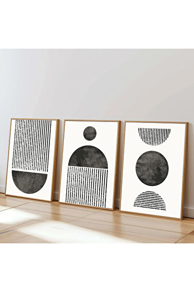 Dekorsiahome Σετ τραπεζιού κουζίνας σαλονιού 3 τεμαχίων με ξύλινο σκελετό SET...