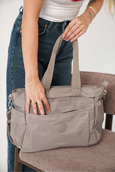 Solo Bag Women's Mink Multi-Compartment Waterproof Crinkle Daily Crossbody Hand and Shoulder Bag