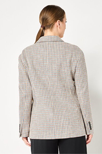 Maje Women Regular Fit Embroidered Semi Formal Blazer, Multicolor