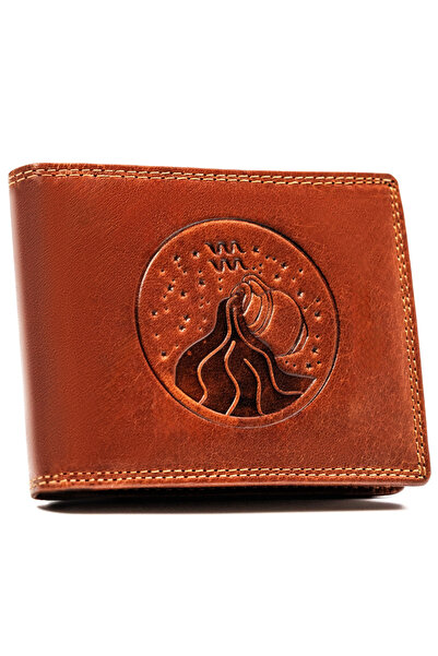 Other Large men's leather wallet with zodiac embossing - Peterson