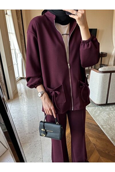 Oxygen Scarfs Premium 0Ysho Fabric Liona Women's Hijab Two-Piece Set Tk100256