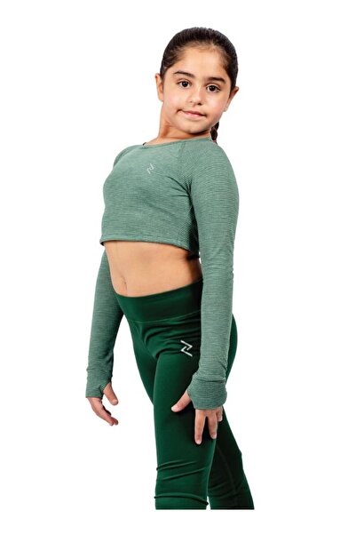 Zaecy Girl's Full Sleeve Crop Top