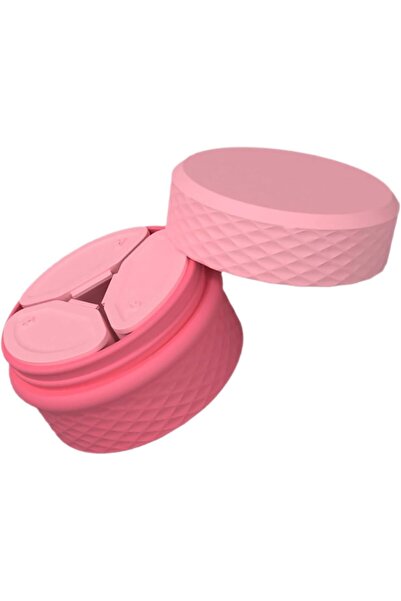 fulina حاوية سفر لمستحضرات التجميل، زجاجة لوشن وكريم محمولة، علبة حبوب، موزع حاوية، لون وردي