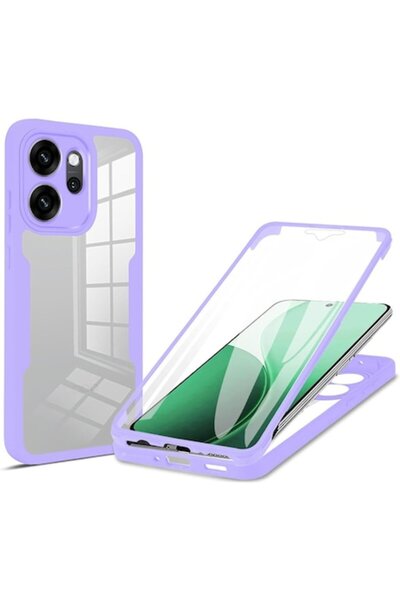 Dali Carcasă TPU ColorVerse 360, violet-transparentă, cu protecție de ecran p...
