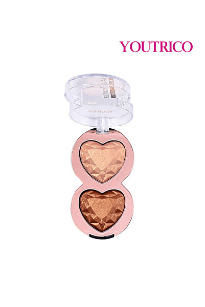 Youtrico 37g/p Rosy Glow - Fresh, natural, long-lasting blush,eyeshadow