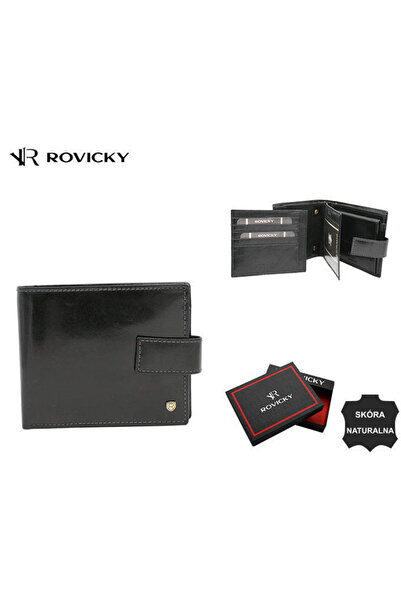 Other Large leather men's wallet with snap closure - Rovicky