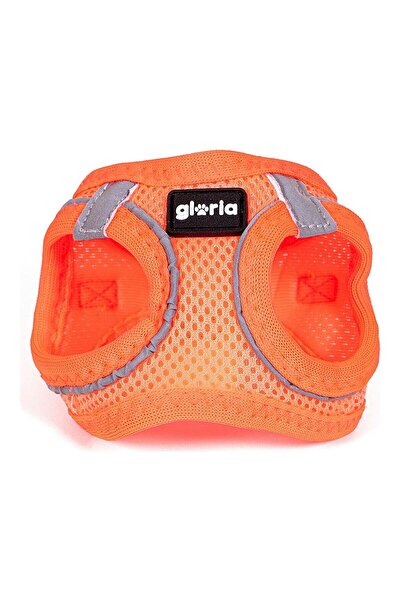 Gloria Ham pentru câini Air Mesh Trek Star reglabil portocaliu, mărimea XXXS (18-20 cm)