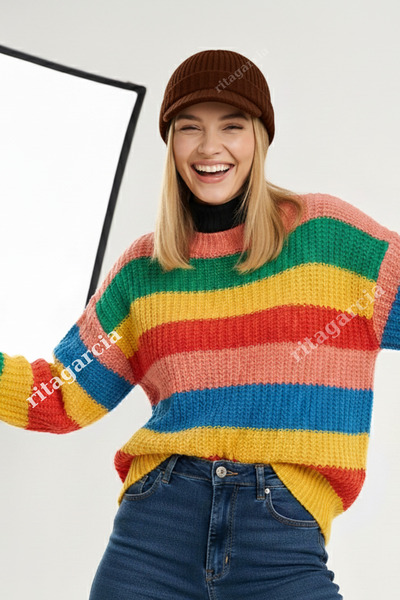 Ritagarcia Premium Soft Örgü Şapka / Bere - Siperli Kışlık Cap Şapka