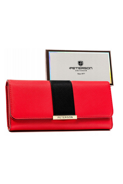 Other Large, horizontal women's wallet made of -leather - Peterson