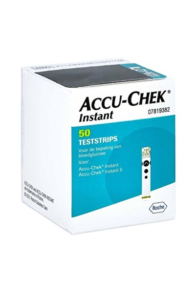 Rocher Accu-Chek Instant Blood Glucose Test Strips, 50 Tests, Roche