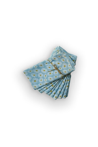 Mimiko 10 Pack Patterned Muslin Baby Mouth Wipes |   Sweat Cloth |   100% Org...