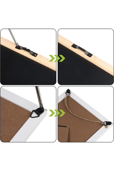 sunvo 251Pcs Picture Hanging Hooks Kit - Sawtooth & D-Ring Hangers with Screws