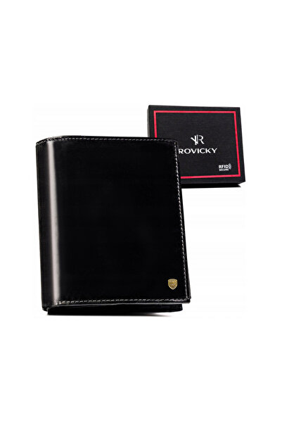 Other Large men's leather wallet without clasp - Rovicky