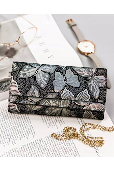 Other Large leather women's wallet with snap closure and clasp - Peterson