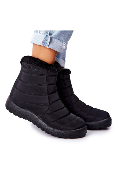 Evento Snowboot-uri încălzite pentru femei Mezyss negre 36