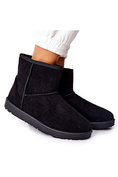 Evento Cizme de zăpadă căptușită cu căptușeală cu lână neagră 37