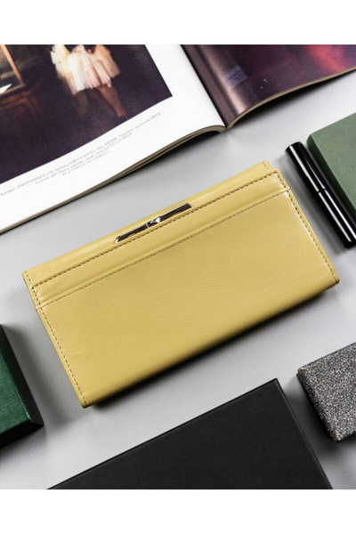 Other Large women's leather wallet with a clasp and snap closure - Peterson