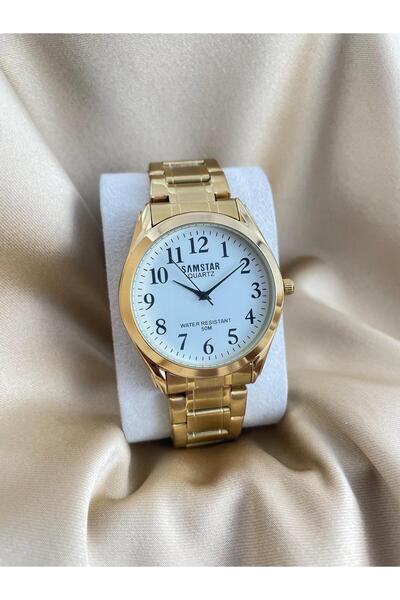 Samstar Smstr25 Classic Metal Men's Wristwatch with Numerals
