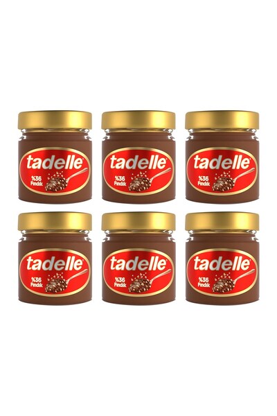 Tadelle Parça Fındıklı Kakaolu Fındık Ezmesi 200 Gr x 6 Adet